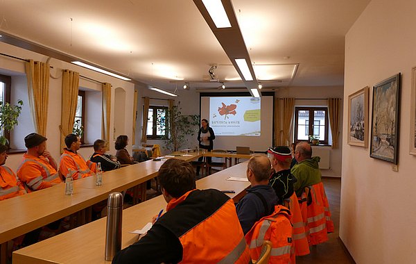 Bauhofschulung zur Wissensvermittlung und zum konstruktiven Austausch.