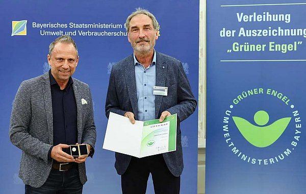 Grüner Engel ©Bayerisches Staatsministerium für Umwelt und Verbraucherschutz