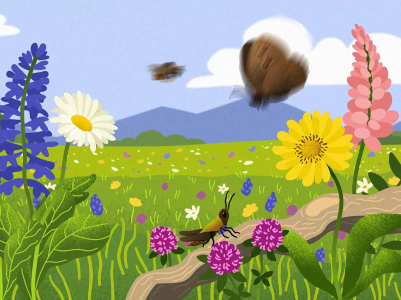 Videoausschnitt eines Cartoonfilms